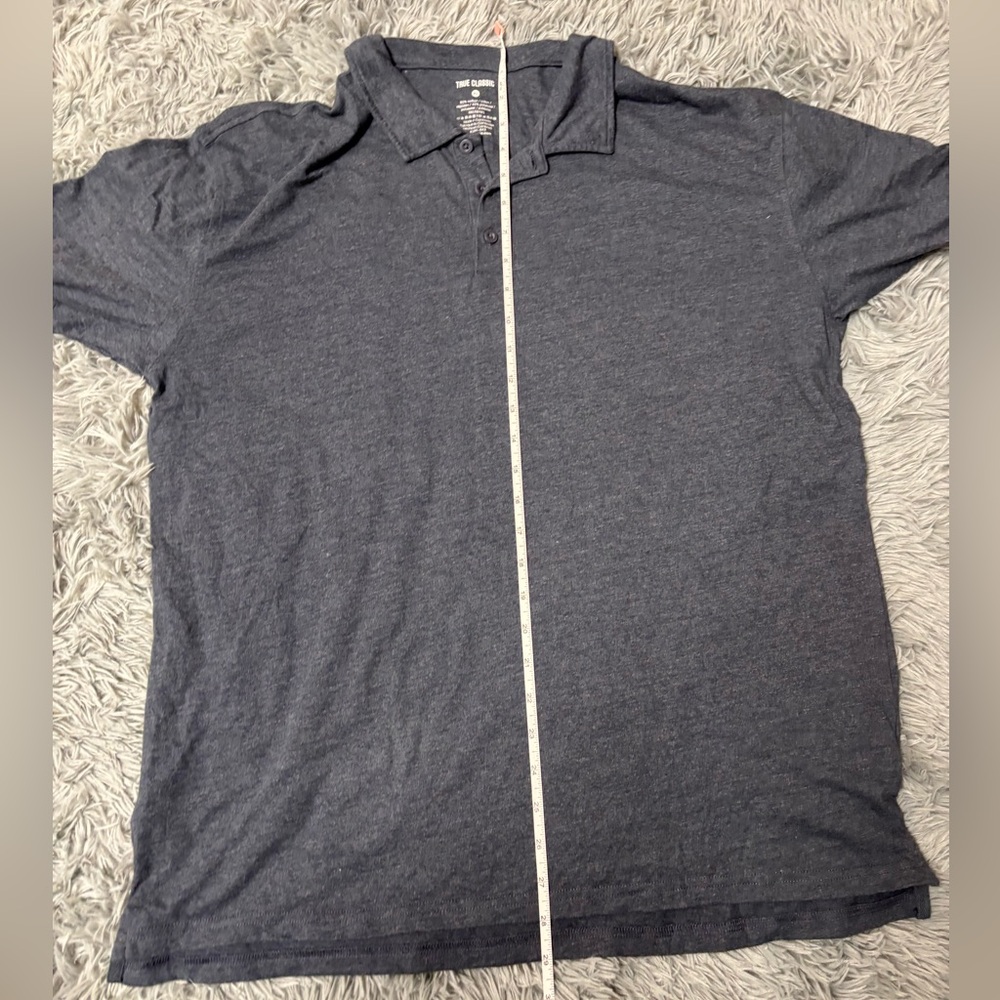 Classic Blue Polo Shirt with Relaxed Fit - Picture 13 of 14